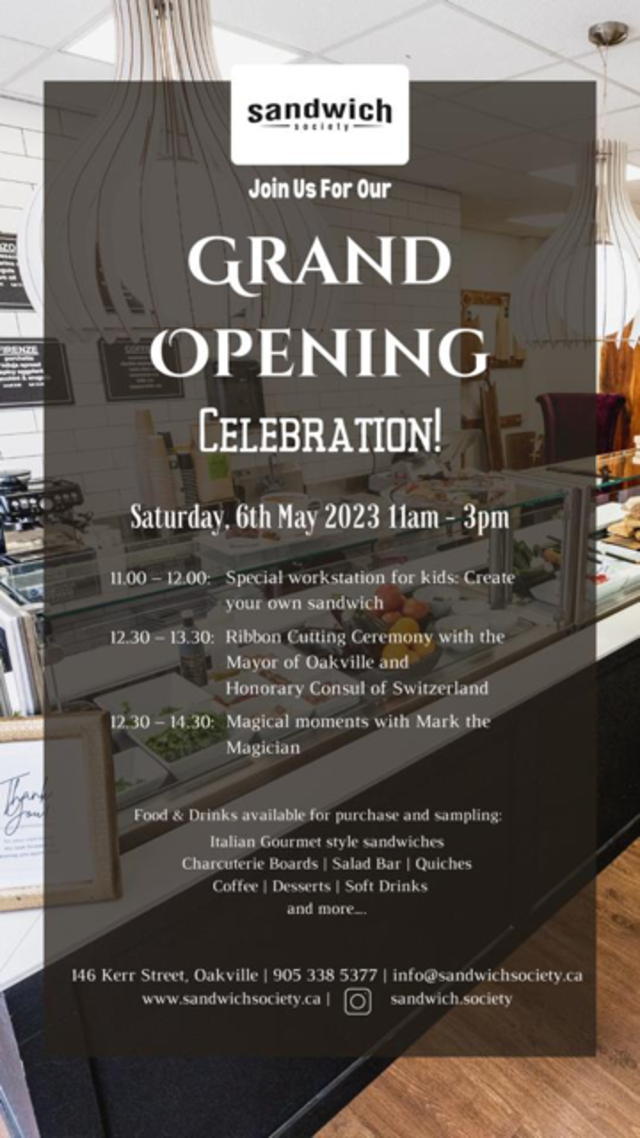 Sandwich Society - Grand Opening