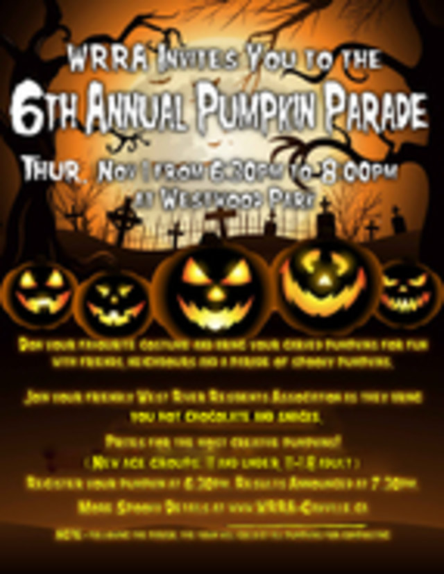 WRRA 6th Annual Pumpkin Parade