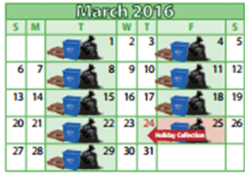 Good Friday Holiday Waste Schedule - March 25Th